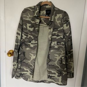 Camo Shirt Jacket Shacket